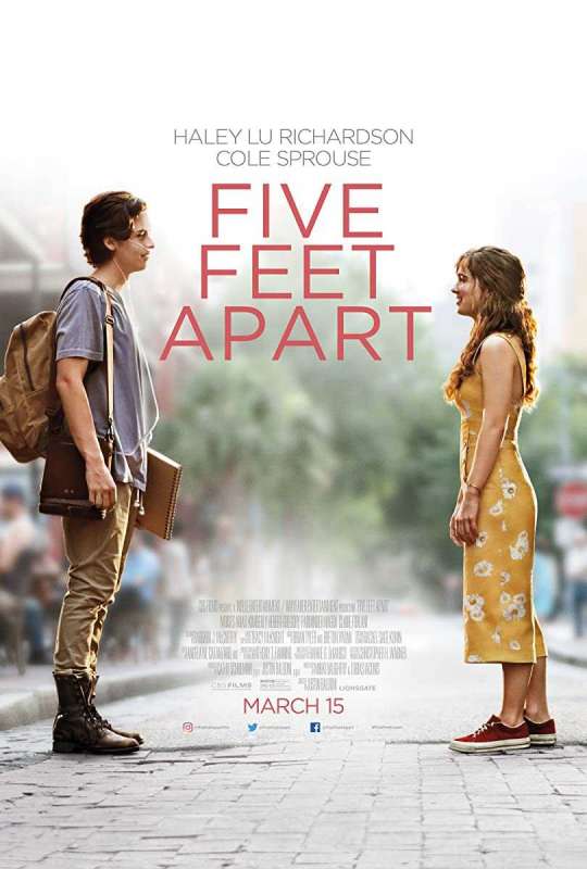 فيلم 2019 Five Feet Apart مترجم اون لاين