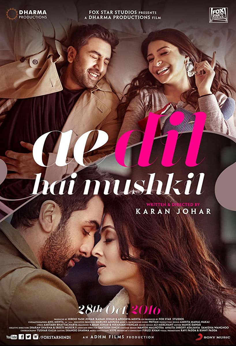 فيلم Ae Dil Hai Mushkil 2016 مترجم اون لاين