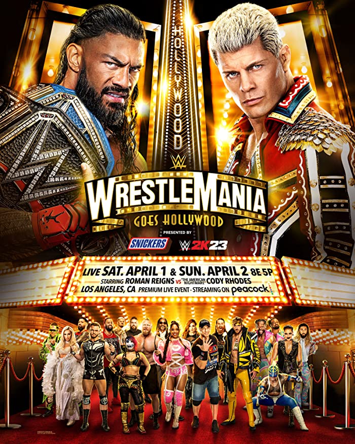 عرض راسلمينيا 39 WrestleMania 39 Night 1 2023 مترجم اون لاين