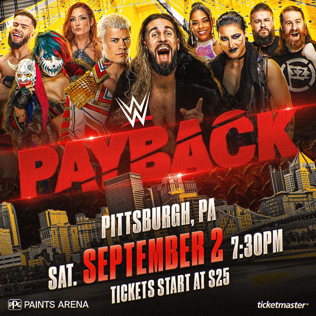 عرض WWE Payback 2023 مترجم اون لاين